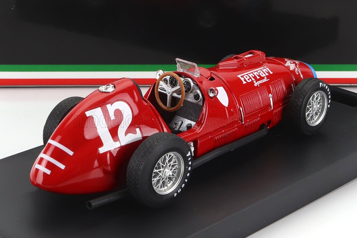 FERRARI - F1 375 INDIANAPOLIS N 12 1952 A.ASCARI - ROOKIE TEST - RED Scale model car on Vroomi