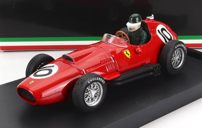 FERRARI - F1 801 N 10 3rd BRITISH GP 1957 M.HAWTHORN - WITH DRIVER FIGURE - RED Scale model car on Vroomi