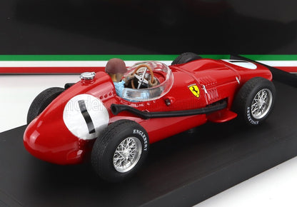 FERRARI - F1 DINO 246 N 1 WINNER BRITISH GP 1958 P.COLLINS - WITH DRIVER FIGURE - RED Scale model car on Vroomi