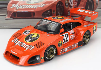 PORSCHE - 935 K4 TURBO DEL EQUIPO KREMER JAGERMEISTER N.º 52, 2.º puesto en el DRM de Zolder 1981, B. WOLLEK - NARANJA
