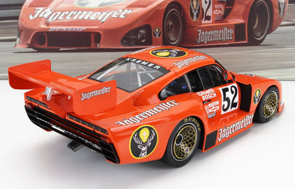 PORSCHE - 935 K4 TURBO DEL EQUIPO KREMER JAGERMEISTER N.º 52, 2.º puesto en el DRM de Zolder 1981, B. WOLLEK - NARANJA