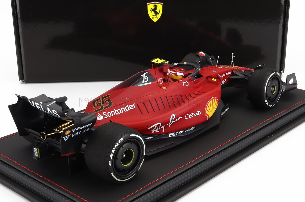 FERRARI | F1-75 TEAM SCUDERIA FERRARI N 55 AUSTRALIAN GP 2022 CARLOS SAINZ - CON VETRINA - CON VETRINA