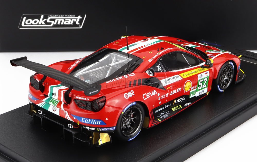 FERRARI | 488 GTE EVO 3.9L TURBO V8 TEAM AF CORSE N 52 3rd LMGTE PRO CLASS 24h LE MANS 2022 M.MOLINA - A.FUOCO - D.RIGON