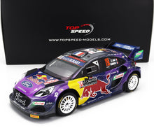 FORD ENGLAND | PUMA RALLY1 RED BULL TEAM FORD WORLD RALLY M-SPORT N 19 WINNER RALLY MONTECARLO 2022 S.LOEB - I.GALMICHE | PURPLE YELLOW BLACK