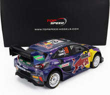 FORD ENGLAND | PUMA RALLY1 RED BULL TEAM FORD WORLD RALLY M-SPORT N 19 WINNER RALLY MONTECARLO 2022 S.LOEB - I.GALMICHE | PURPLE YELLOW BLACK