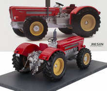 Red Schlüter Super 1250 V vintage tractor scale model with rubber tires and metal details, available at Vroomi