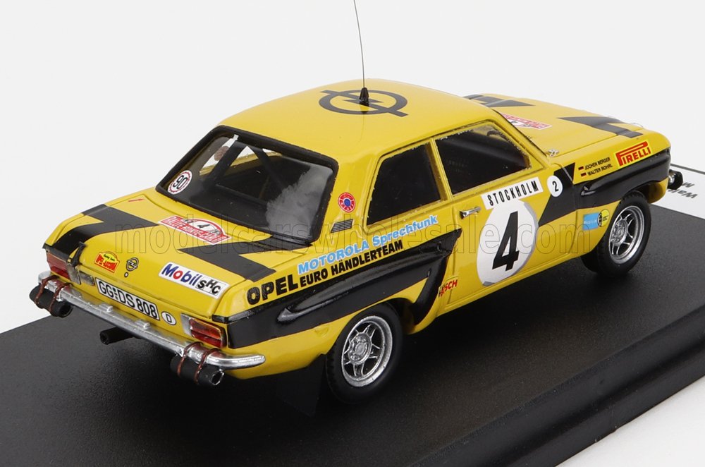 Opel Ascona No. 4 W. Röhrl C. Billstam Rally Monte Carlo 1975 Night Version Trofeu 1:43 scale model - image 2