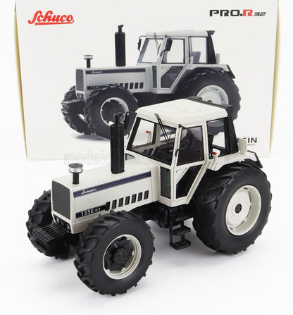 Schuco 1/18 scale Lamborghini 1356 DT white tractor die-cast model available at Vroomi collectors shop