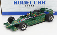 Green Martini Racing Formula 1 scale model car with driver figure, detailed decals, available at Vroomi