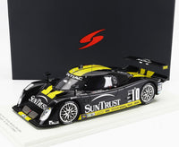 Modellino in scala auto da corsa SunTrust Pontiac da Vroomi — replica in metallo pressofuso 1:18 nera e gialla con decalcomanie degli sponsor dettagliate