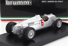 AUTO UNION - F1 TIPO C RUOTE GEMELLATE N 6 SEASON 1936 HANS STUCK - SILVER Scale model car on Vroomi