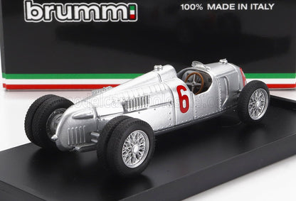 AUTO UNION - F1 TIPO C RUOTE GEMELLATE N. 6 STAGIONE 1936 HANS STUCK - modellino in argento modellino Vroomi