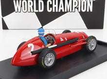 ALFA ROMEO - F1 159 N 2 WORLD CHAMPION BELGIUM GP JUAN MANUEL FANGIO 1951 - WITH DRIVER FIGURE - RED Scale model car on Vroomi