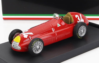 ALFA ROMEO - F1 158 N 34, VAINQUEUR DU GP DE MONACO 1950, JUAN MANUEL FANGIO - ROUGE - Maquette de voiture sur Vroomi