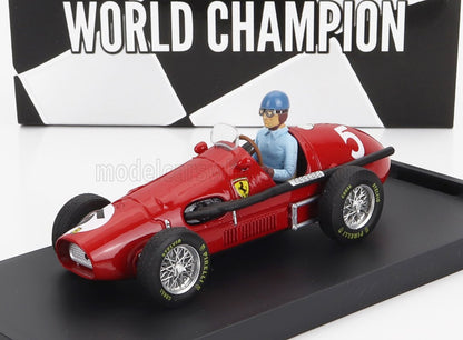 FERRARI - F1 500 F2 N 5 WORLD CHAMPION WINNER ENGLISH GP ALBERTO ASCARI 1953 - WITH DRIVER FIGURE - RED Scale model car on Vroomi