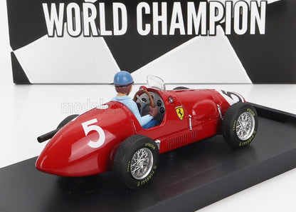 FERRARI - F1 500 F2 N 5 WORLD CHAMPION WINNER ENGLISH GP ALBERTO ASCARI 1953 - WITH DRIVER FIGURE - RED Scale model car on Vroomi
