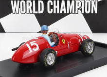 FERRARI - F1 500 F2 N 15 WORLD CHAMPION WINNER ENGLISH GP ALBERTO ASCARI 1952 - WITH DRIVER FIGURE - RED Scale model car on Vroomi