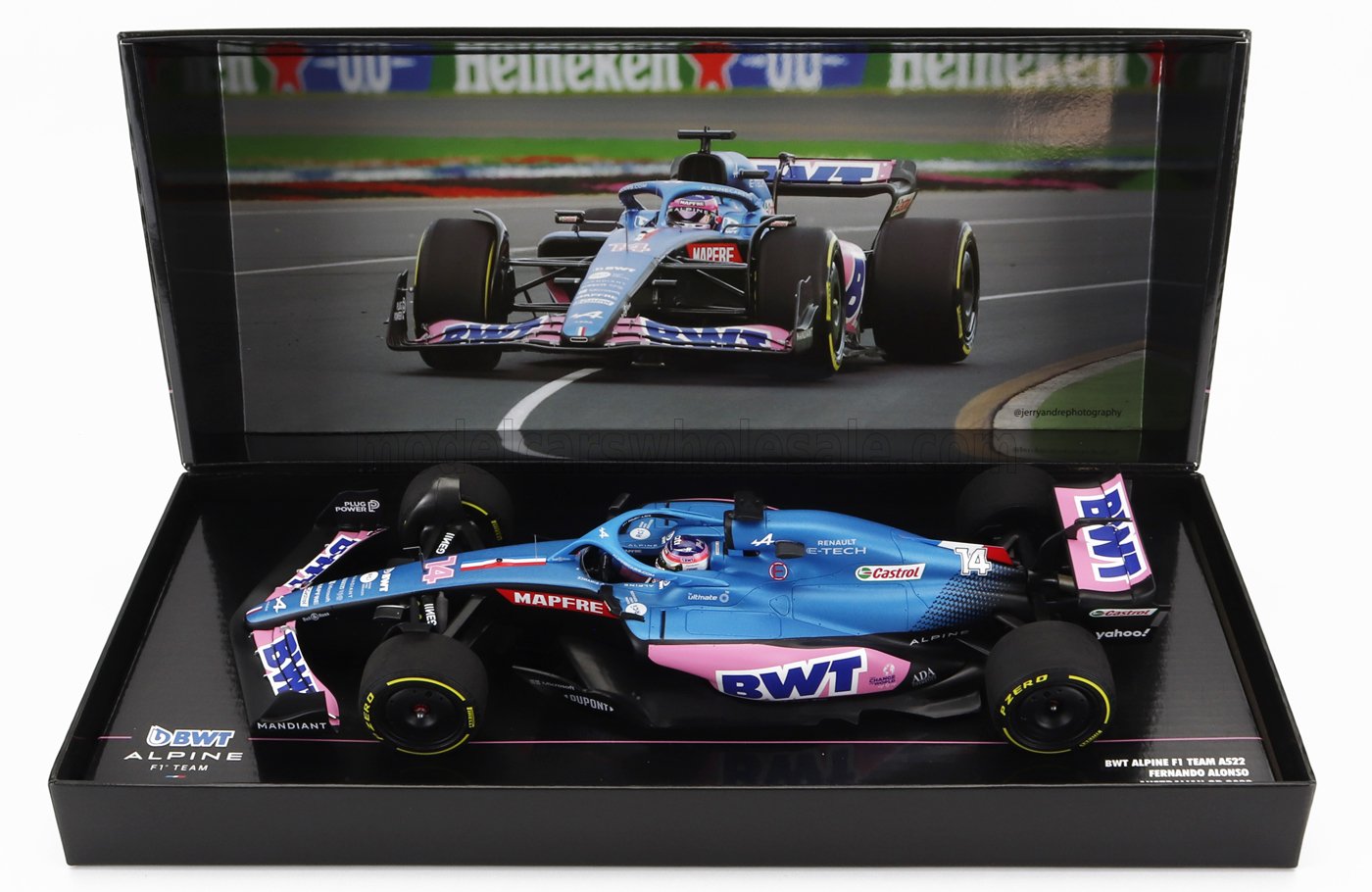 ALPINE - F1 A522 TEAM ALPINE BWT N 14 AUSTRALIAN GP 2022 FERNANDO ALONSO - BLUE PINK