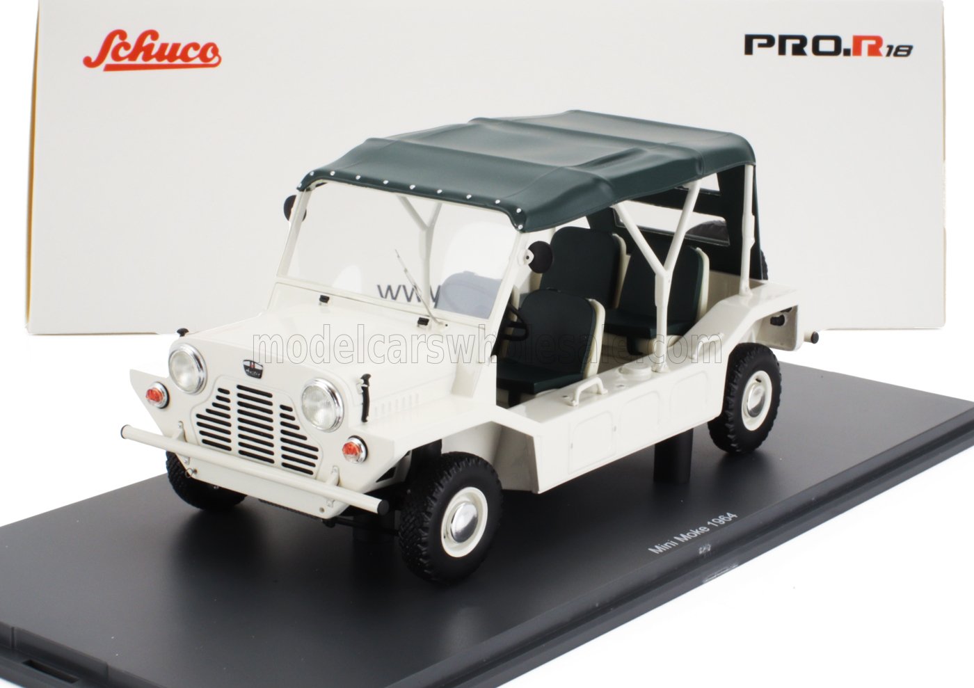 MINI - MOKE 1965 - WHITE GREEN - Vroomi
