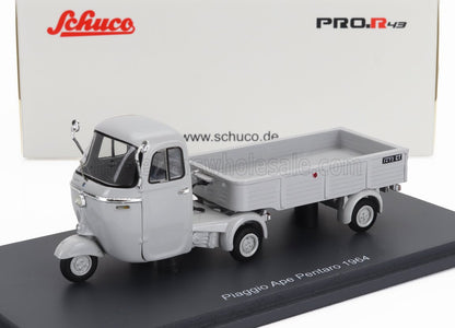 PIAGGIO - APE PENTARO MOTRICE + PENTARO' RIMORCHIO 1964 - GREY - Vroomi