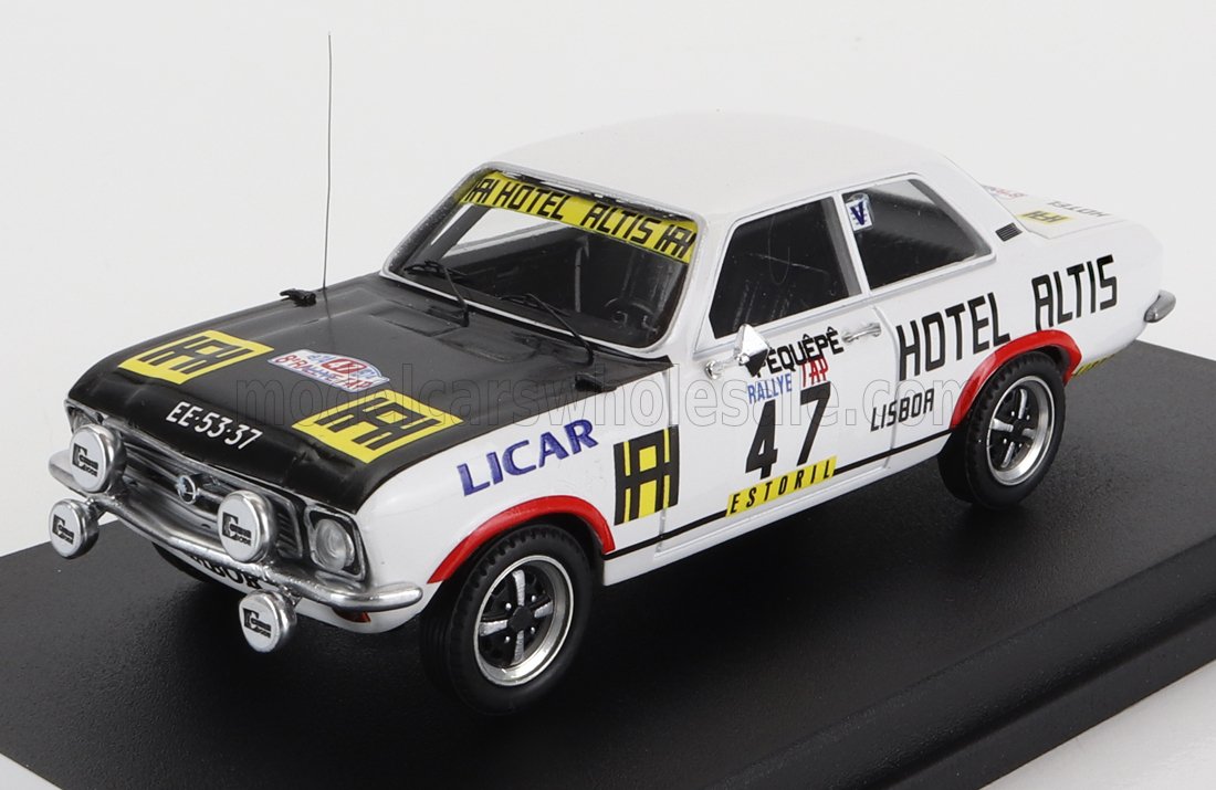 Opel Ascona No. 47 PeQuePe Dico Rally TAP Night Version 1974 Trofeu 1:43 scale model