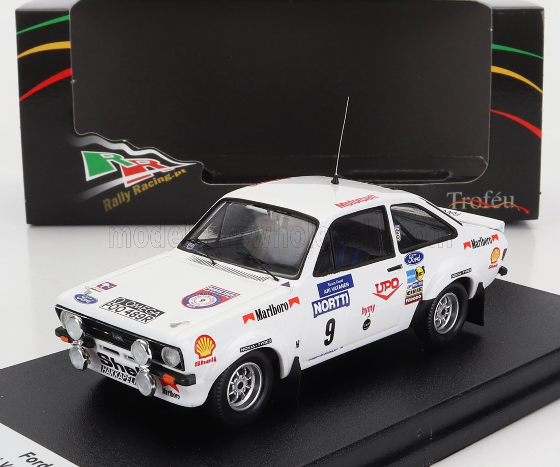Ford Escort MKII No. 9 Ari Vatanen Atso Aho Rally 1000 Lakes 1976 Night Version Trofeu 1:43 scale model