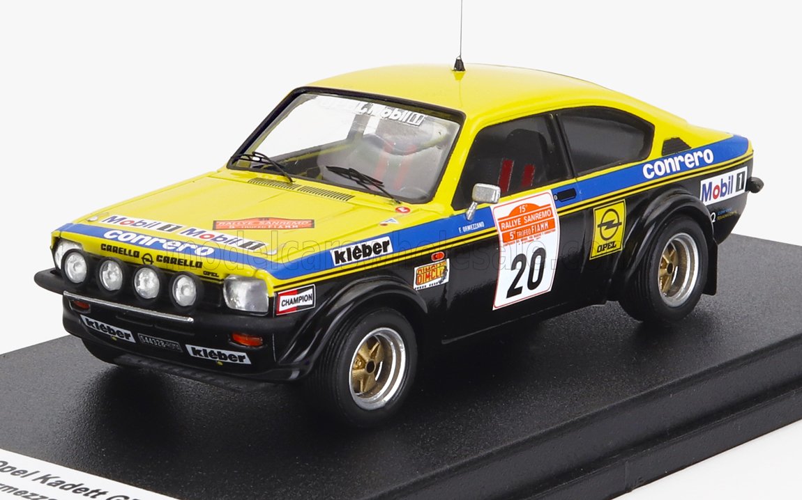 Opel Kadett GT/E No. 20 F. Ormezzano R. Meiohas Rally Sanremo 1977 Night Version Trofeu 1:43 scale model