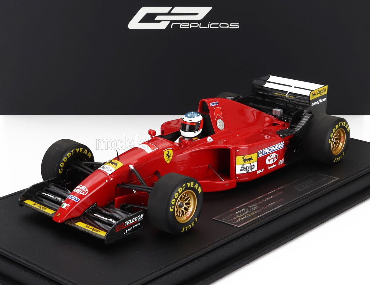 FERRARI | F1  412T2 N 0 FIRST TEST ESTORIL 22-23 NOVEMBER (with driver figure) 1995 MICHAEL SCHUMACHER - CON VETRINA - WITH SHOWCASE | BLACK