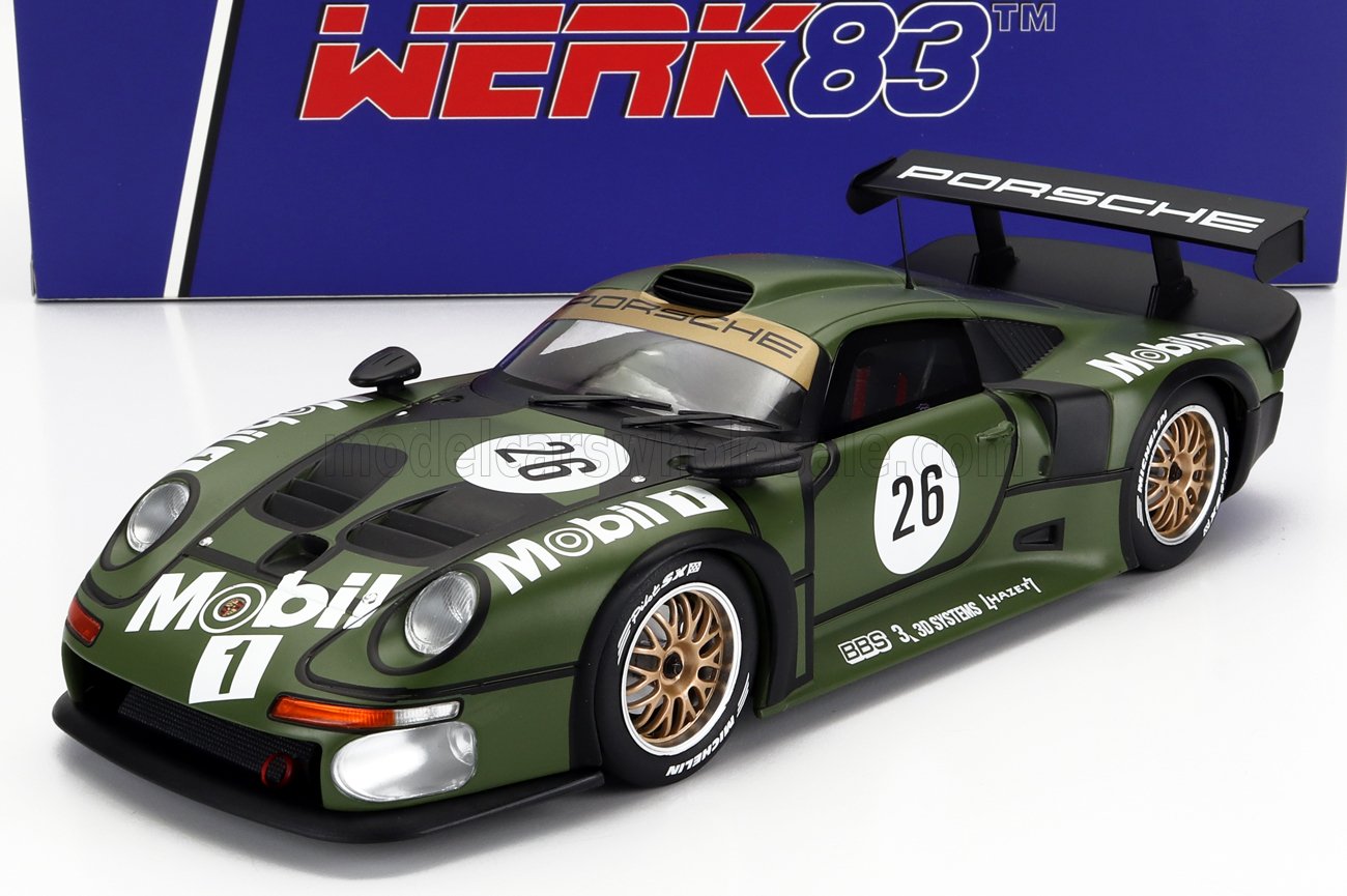 PORSCHE | 911 GT1 3.2L TURBO  TEAM PORSCHE AG MOBIL1 N 26 PRE QUALIFYING 24h LE MANS 1996 Y.DALMAS - H.J.STUCK - K.WENDLINGER