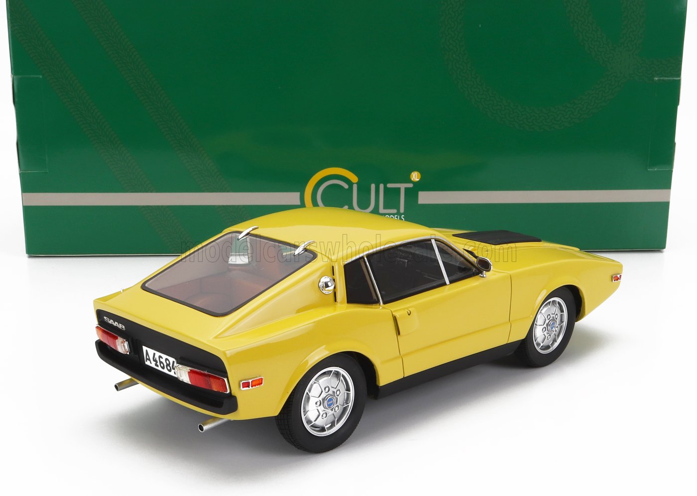 SAAB - SONNET III COUPÉ 1972 - AMARILLO Maqueta de coche en Vroomi