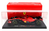 FERRARI | F1  SF-23 TEAM SCUDERIA FERRARI N 16 SEASON 2023 CHARLES LECLERC - CON VETRINA - WITH SHOWCASE - EXCLUSIVE CARMODEL | BLACK