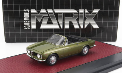 ALFA ROMEO - GIULIA GTC CABRIOLET OPEN 1964 - GREEN MET