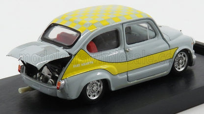 FIAT - 600 ABARTH 1000 CORSA UFFICIALE Gr.5 LIVREA GIALLA 1958 - GREY YELLOW Scale model car on Vroomi