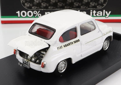 FIAT - 600 1000 ABARTH RADIATORE MONTECARLO 1963 - WHITE Scale model car on Vroomi