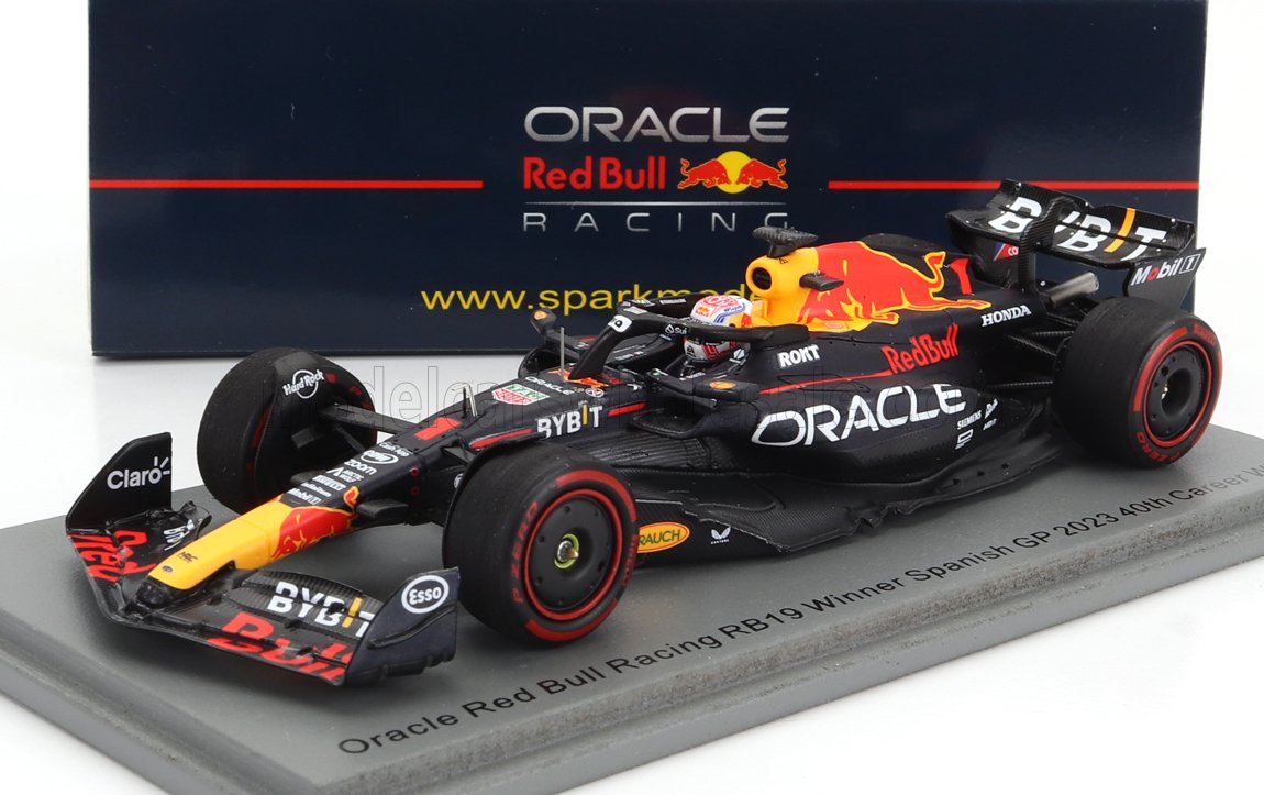 RED BULL | F1  RB19 TEAM ORACLE RED BULL RACING N 1 WORLD CHAMPION (40th CAREER VICTORY) WINNER SPAIN GP 2023 MAX VERSTAPPEN