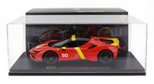 FERRARI | SF90 STRADALE HYBRID 1000hp N 50 24h LE MANS LIVERY - CON VETRINA - WITH SHOWCASE - EXCLUSIVE CARMODEL