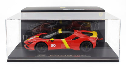 FERRARI | SF90 STRADALE HYBRID 1000hp N 50 24h LE MANS LIVERY - CON VETRINA - WITH SHOWCASE - EXCLUSIVE CARMODEL