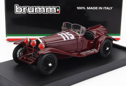 ALFA ROMEO - 2300 SPIDER N 115 MILLE MIGLIA 1932 R.CARACCIOLA - R.BONINI - BORDEAUX Scale model car on Vroomi