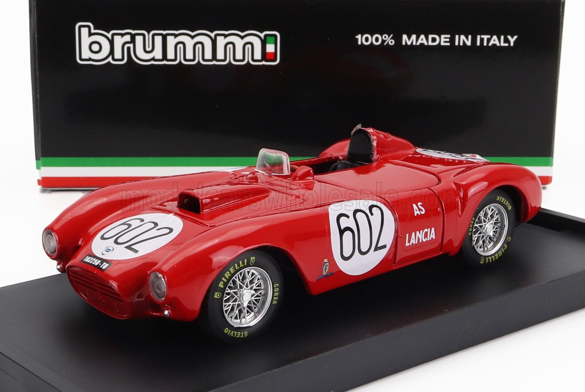 Lancia D24 No. 602 Winner Mille Miglia 1954 Alberto Ascari Brumm 1:43 scale model
