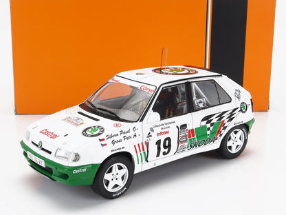 SKODA - FELICIA N 19 RALLY TOUR DE CORSE 1995 P.SIBERA - P.GROSS - WHITE GREEN