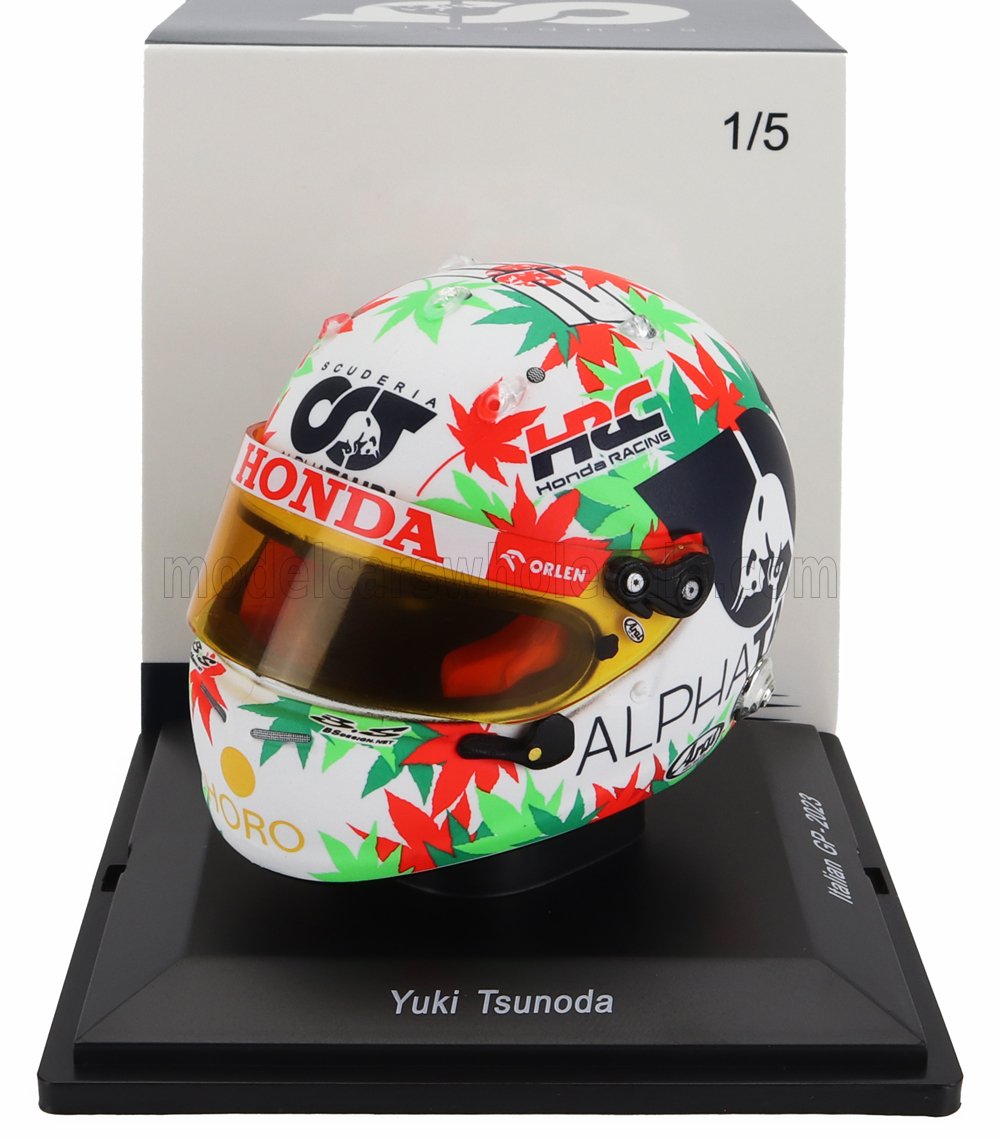 ARAI HELMET | F1  CASCO HELMET ALPHA TAURI AT04 TEAM ALPHA TAURI N 22 MONZA ITALY GP 2023 YUKI TSUNODA