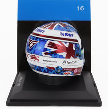 BELL – F1  CASCO HELMET RENAULT A523 TEAM BWT ALPINE 10 BRITISH GP 2023 PIERRE GASLY – WEISS BLAU ROT