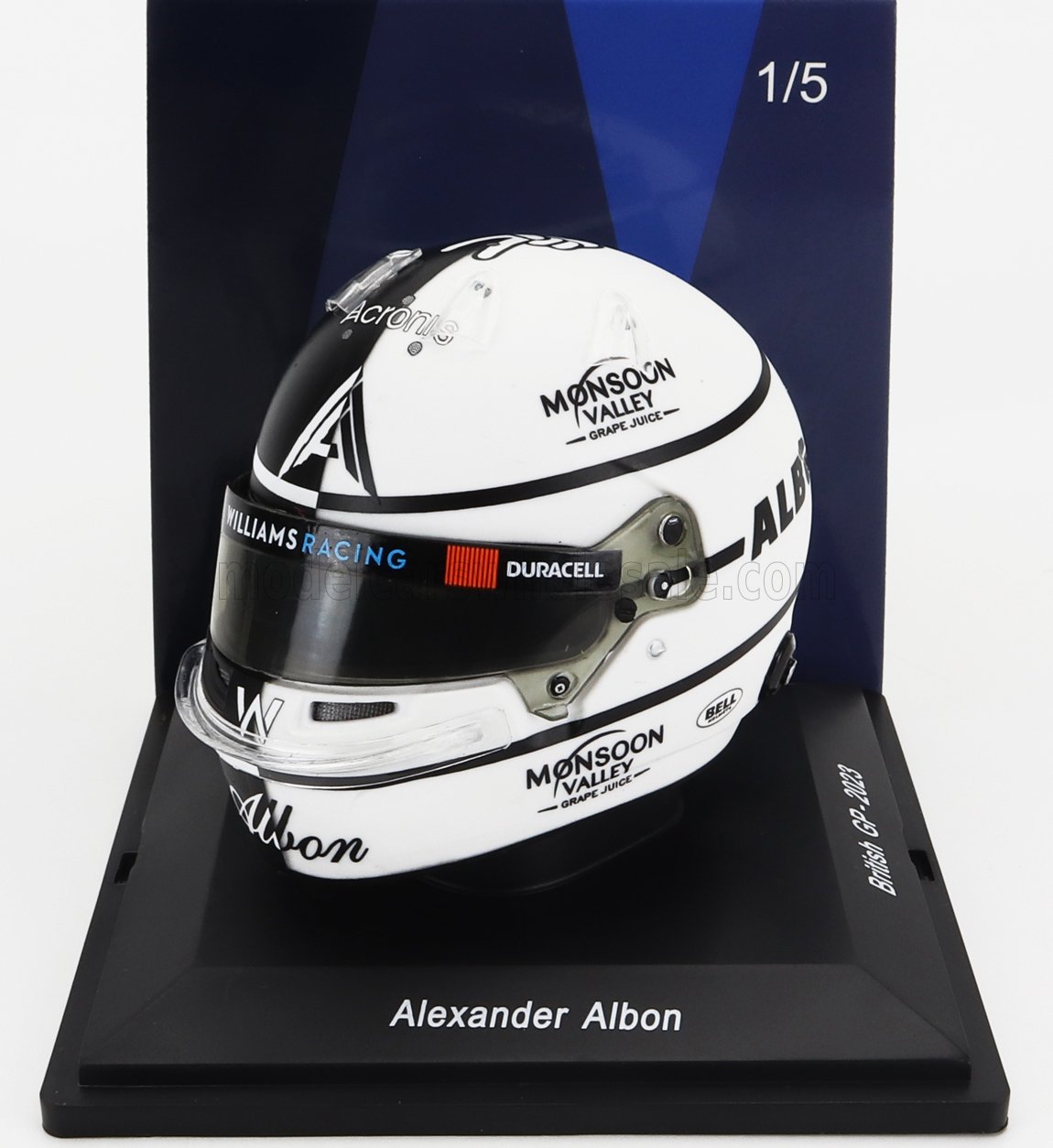BELL HELMET | F1  CASCO HELMET WILLIAMS	FW45 TEAM WILLIAMS RACING N 23 BRITISH GP 2023 ALEXANDER ALBON