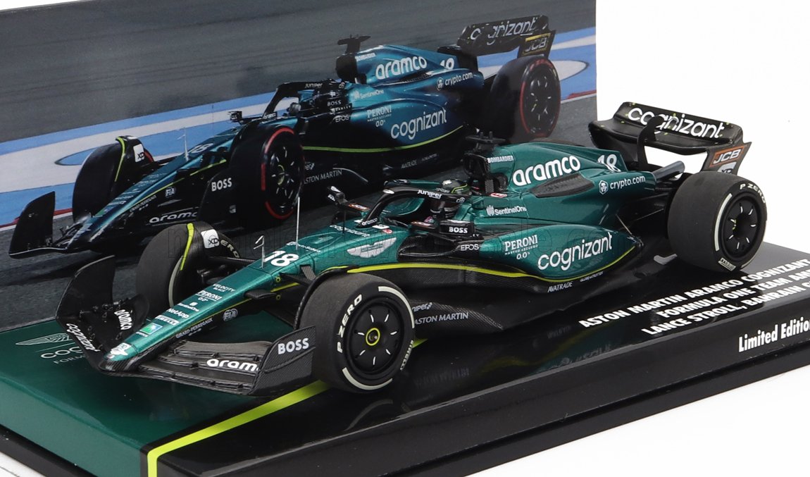 ASTON MARTIN - F1  AMR23 TEAM ARAMCO COGNIZANT N 18 6th BAHRAIN GP 2023 LANCE STROLL - GREEN