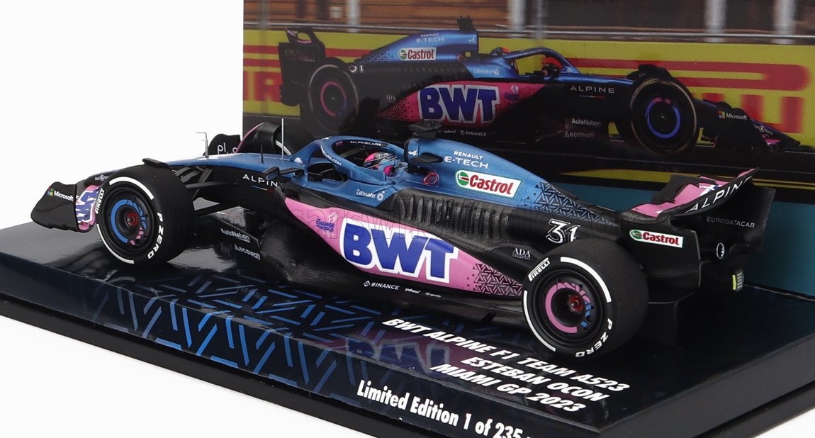 ALPINE | F1 A523 TEAM BWT ALPINE N 31 9° MIAMI GP 2023 ESTEBAN OCON