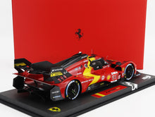 FERRARI | 499P 3.0L TURBO V6 TEAM FERRARI AF CORSE N 51 WINNER 24h LE MANS 2023 ALESSANDRO PIER GUIDI - JAMES CALADO - ANTONIO GIOVINAZZI - CON VETRINA - WITH SHOWCASE
