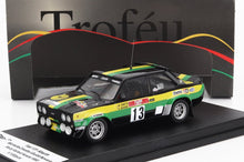 FIAT - 131 ABARTH (night version) N 13 RALLY VALLE D'AOSTA 1980 M.CINOTTO - G.NOVARO - BLACK YELLOW GREEN - Vroomi