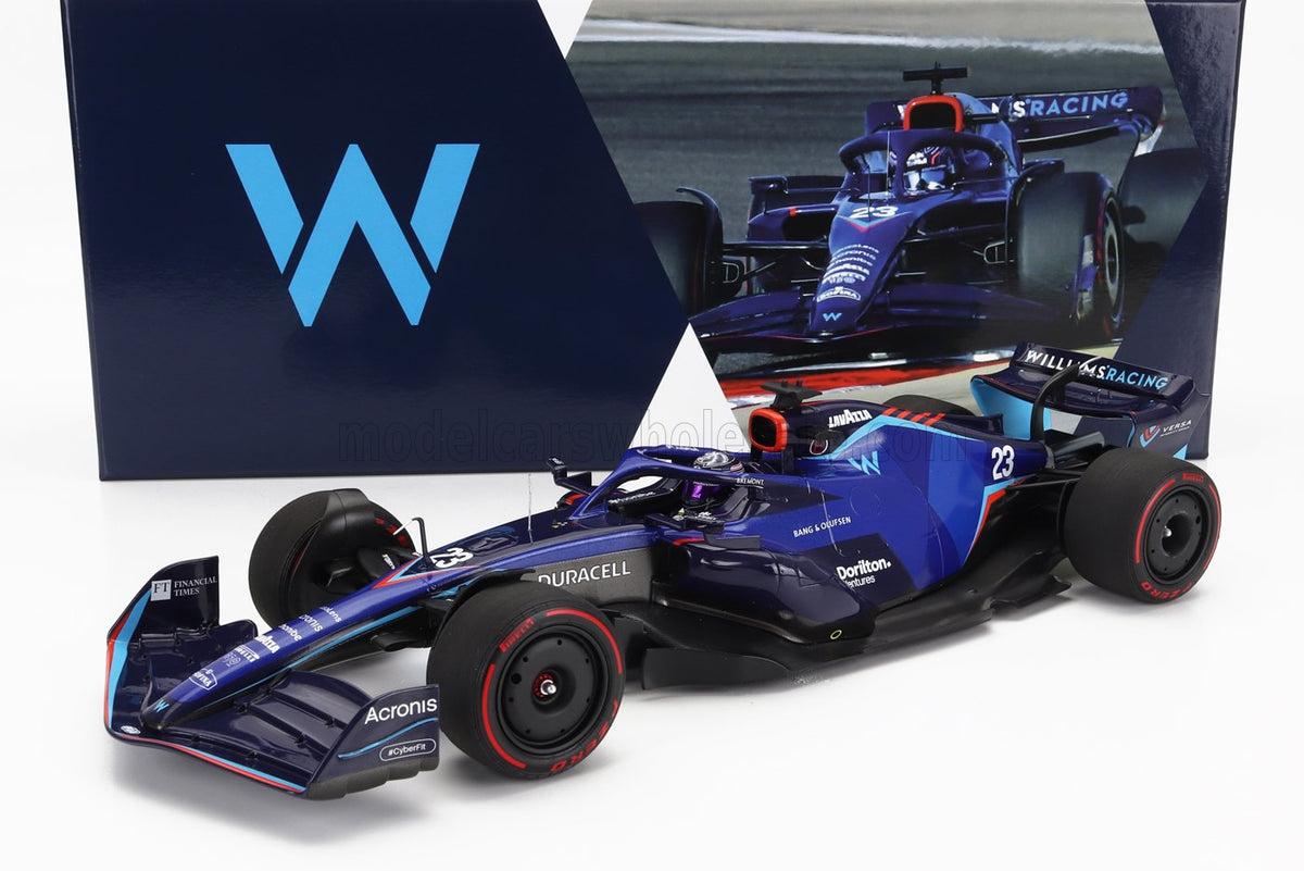 Williams F1 FW44 Team Williams Racing No. 23 Alexander Albon Bahrain GP 2022 Minichamps 1:18 scale model