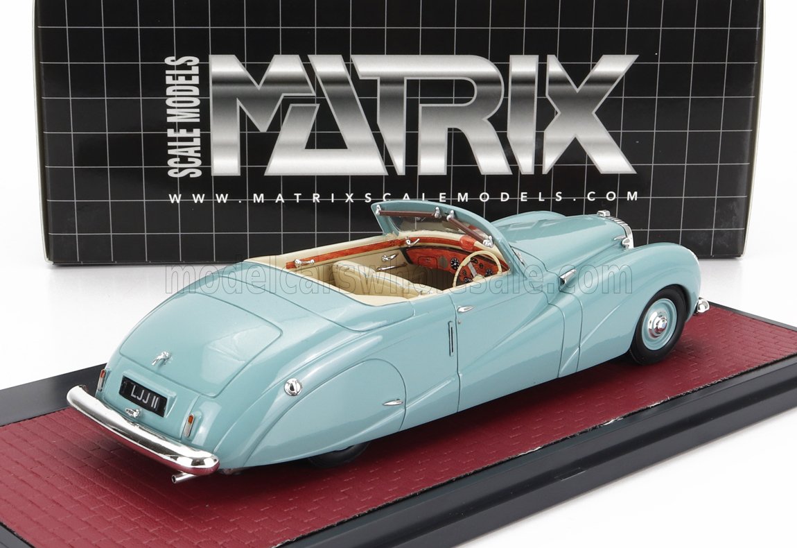 Daimler DE36 Hooper Green Goddess Cabriolet Open 1953 Green Matrix Scale Models 1:43 scale model - image 2