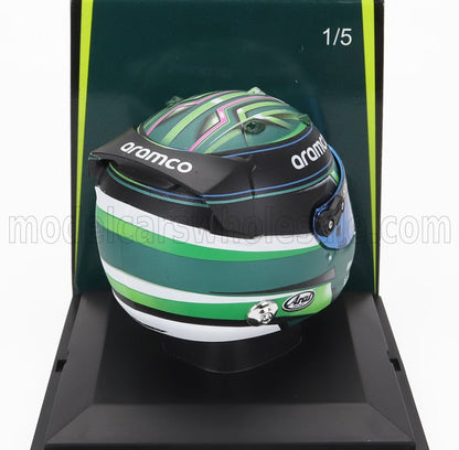 BELL HELMET | F1  CASCO HELMET ASTON MARTIN AMR23 TEAM ARAMCO COGNIZANT N 0 F1 TEST 2023 JESSICA HAWKINS